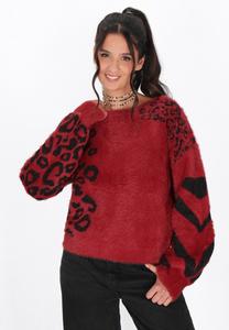 Джемпер myMo ROCKS Jumper, Burgundy Black/Bordeaux
