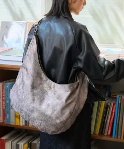 Круглая сумка через плечо SP с эффектом мятой ткани / Круглая сумка через плечо на заказ 25AW