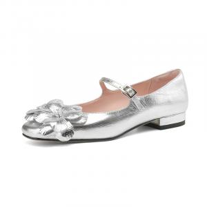 Плоские туфли Мэри Джейн на каблуке 2 см Women's Echo&yolo, экрю