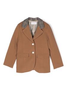 Блейзер в клетку Patachou, коричневый