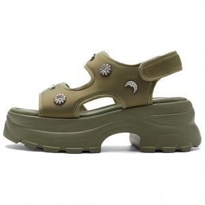 NINE WEST Женские сандалии на одной застежке оливкового цвета, цвет Olive Green