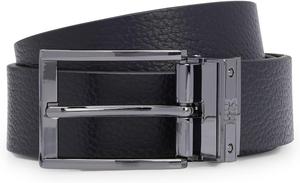 HUGO мужской реверсивный пояс Gifferd Gb35 из итальянской кожи с булавкой и пряжкой, Black