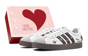 Adidas Neo VL Court 2.0 Christmas Wish refreshing противоскользящие износостойкие низкие кроссовки для скейтбординга унисекс white brown