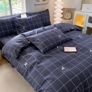 MUJI Комплект постельного белья 4 предмета, 180x220 см, пододеяльник 180x220 см