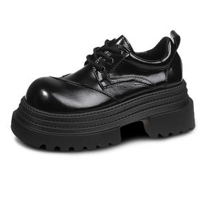 N6N8 Женские повседневные туфли на массивном каблуке черные, цвет Black