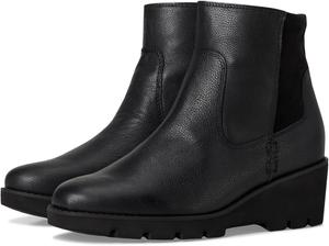 Женские короткие ботинки Vionic Ariana на молнии, Black Tumbled Leather