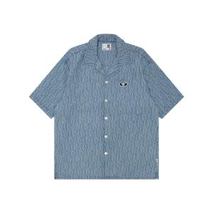 Рубашка мужская синяя BLX Aape, синий