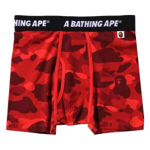 Брюки BAPE Color Camo Trunks, Red