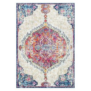 Винтажный медальонный ковер Maranda Nuloom, 122x122 см, круглый