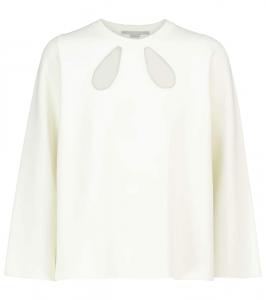 Свитер с застежкой-ключ Stella McCartney, Ivory 2