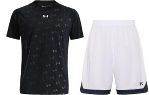 Повседневная спортивная одежда мужская Under Armour, черный+белый