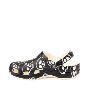 Сабо Crocs Classic Glow-In-The-Dark Skull Clog, черный