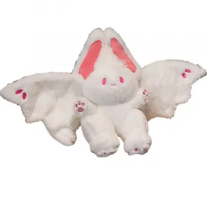 Плюшевая кукла летучая мышь кролик высота 35см/45см длина Handsome, розовый