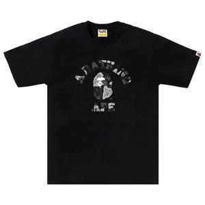 Футболка BAPE Liquid Camo College Tee, Black/Black
