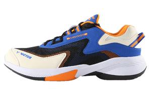 Бадминтонные туфли унисекс с низким верхом, синий/золотой Victor