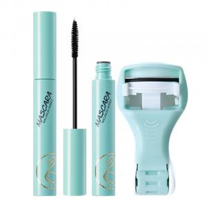 Тушь для ресниц Macaron удлиняющая завивающая объемная тонкая щеточка Waterproof легко растушевывается 7,5 мл Flamingos