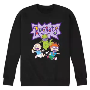 Мужская флисовая толстовка «Ох уж эти детки: Великая погоня» Nickelodeon, черный