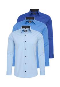 Рубашка (3 шт) с длинными рукавами, приталенного кроя RUSTY NEAL, синий