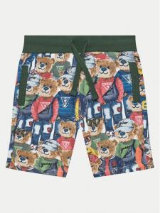 Тканевые шорты стандартного кроя Guess, мультиколор