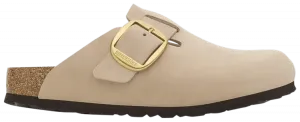 Кроссовки Birkenstock Wmns Boston Big Buckle Nubuck Narrow 'Sandcastle', кремовый