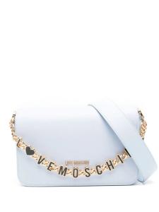 Love Moschino сумка-тоут с логотипом, синий