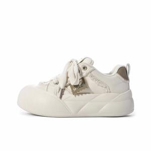 PIPI PURPLE Женские низкие скейтерские кеды бежевые, цвет Beige