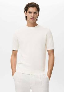Футболка Mango Basic T-shirt, Off-White