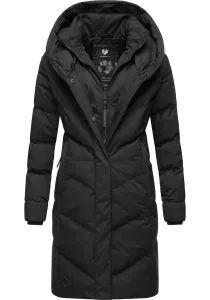 Стеганое пальто Ragwear "Наталка", стильная, стеганая зимняя парка с капюшоном на подкладке, цвет Dark