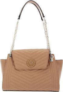 Женская сумка-сэтчел Lida GUESS бежевого цвета VG812709