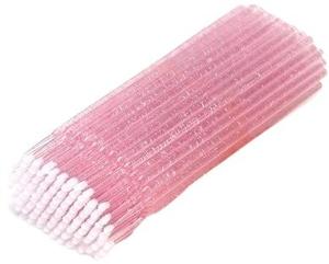 100 АППЛИКАТОРОВ ДЛЯ МИКРО РЕСНИЦ С БЛЕСКАМИ ТЕМНО-РОЗОВЫХ, РЫЧАГ Lewer