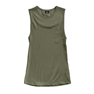 Женский топ muscle tank цвета coffee martini Dalix, Mil Green