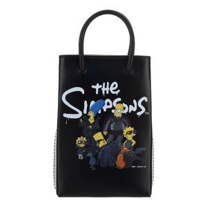 Сумка x the simpsons mini shopping bag 'black' Balenciaga, черный