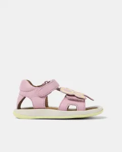 Кожаные босоножки Bicho Twins для девочек Camper, цвет Rosa
