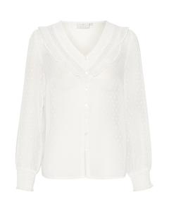 Блузка Kaffe Blouse Sigala, натуральный белый