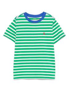 Футболка в полоску POLO RALPH LAUREN KIDS, зеленый