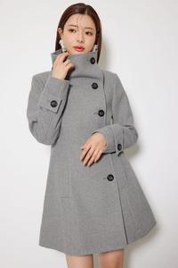 Мини-пальто 25 с верхним воротником Cinderella Line Rienda, цвет Gry