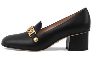 Туфли женские Gucci Sylvie на каблуке, черный