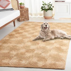 Ковер SAFAVIEH, 244 x 305 см, - коллекция Natural Fiber - большой - Natural, ручной работы из джута, в стиле фермерского дома, идеально для гостиной, спальни, столовой (NFB479A)