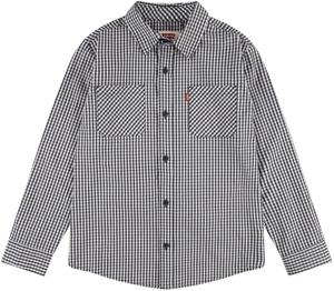 Рубашка на пуговицах классического кроя Levi's Kids, черный