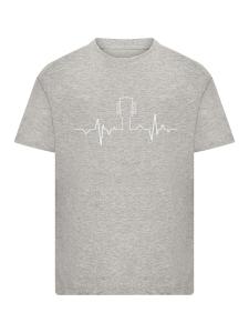 Рубашка F4NT4STIC Gitarre Heartbeat, пятнистый серый