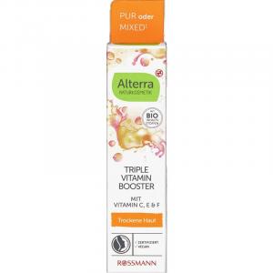 Тройной витаминный бустер Alterra NATURKOSMETIK, 15 ml
