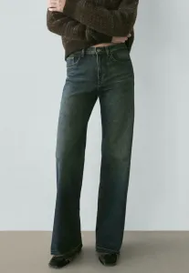 Расклешенные джинсы средней посадки Massimo Dutti, Mottled Blue