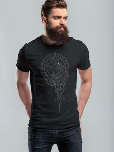 Рубашка Neverless Fenrir Kompass, черный