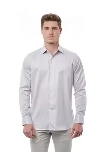 Белая хлопковая мужская рубашка Bagatt