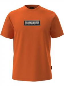 Футболка S-Box Logo Ss оранжевого цвета Napapijri