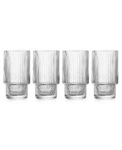 Набор из 4 рифленых бокалов для коктейлей Sullivan Street Godinger, прозрачный