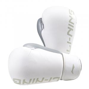 Боксерские перчатки LiNing из синтетической кожи PU и полиэстерового волокна, унисекс, белые
