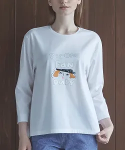 Дизайнерский иллюстрированный пуловер из трикотажа Studio Picone, цвет White(090)