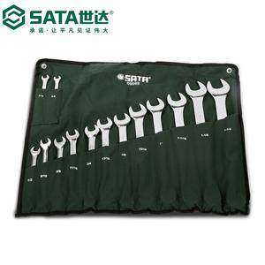 SATA Tools, набор дюймовых полированных ключей двойного назначения, 14 предметов 09069