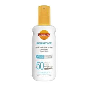 Sensitive 4d Солнцезащитное молочко для тела Spf 50 Спрей 200 мл Carroten